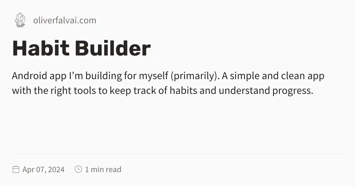 Habit Builder