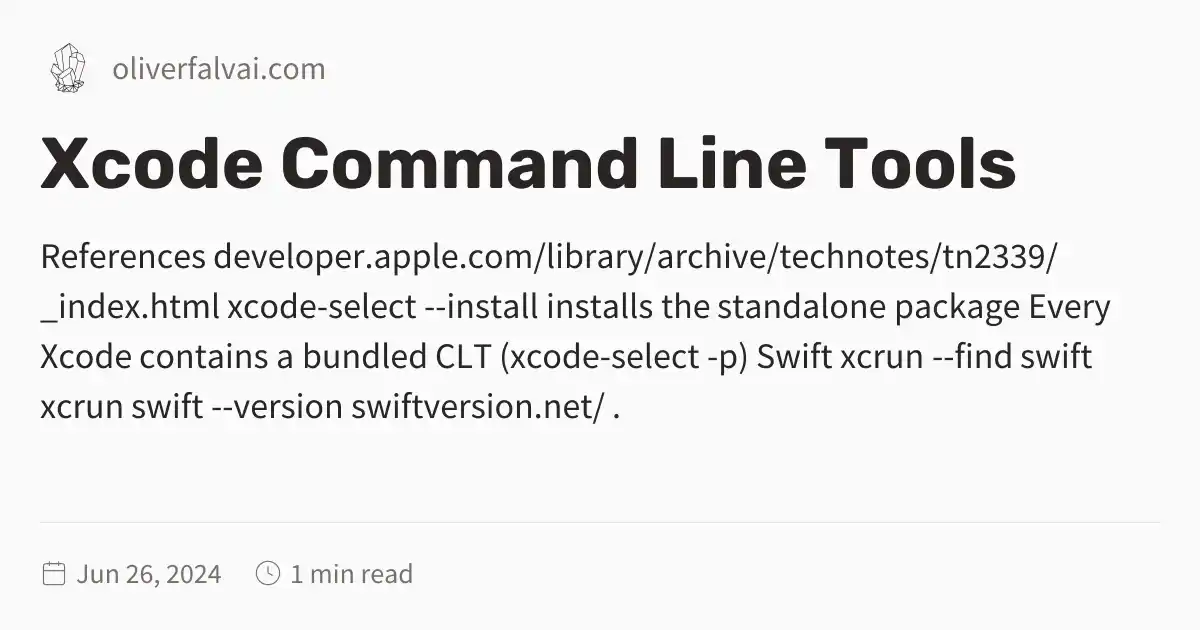 Xcode Command Line Tools